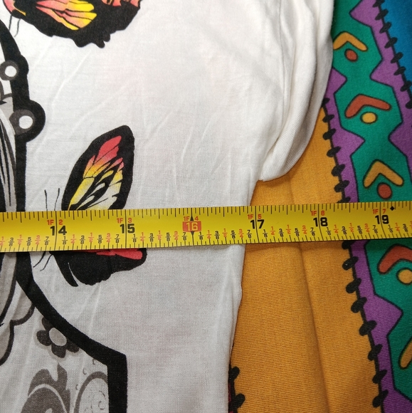 New 2012 Iron Fist Day Of The Dead Skull & Butterflies Shirt Vintage Tee - Picture 4 of 5